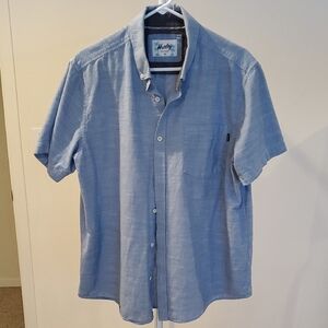 Hurley Men's Blue Short Sleeve Shirt